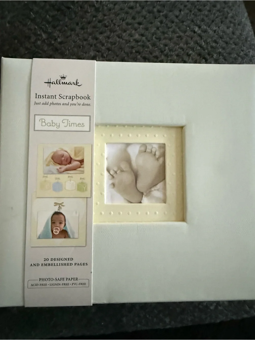 Hallmark Instant Scrapbook Baby Times in Cream and Soft Yellow